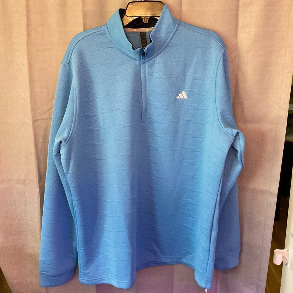 Adidas Quarter Zip Long Sleeve Pullover